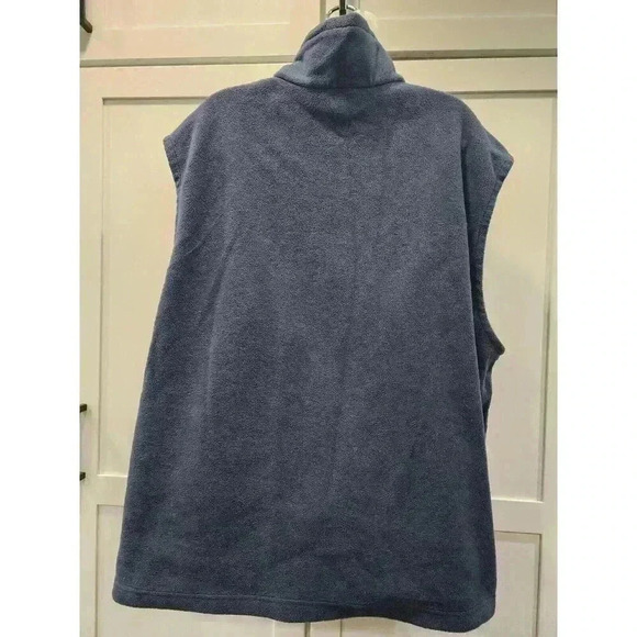 Columbia Fleece Vest Mens XXL 2X Navy Blue Full Zip Camping Hiking - Picture 4 of 7